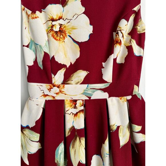 Honey and Rosie Women’s Tropical Floral Vintage Skater Style Dress size Small - Picture 3 of 6